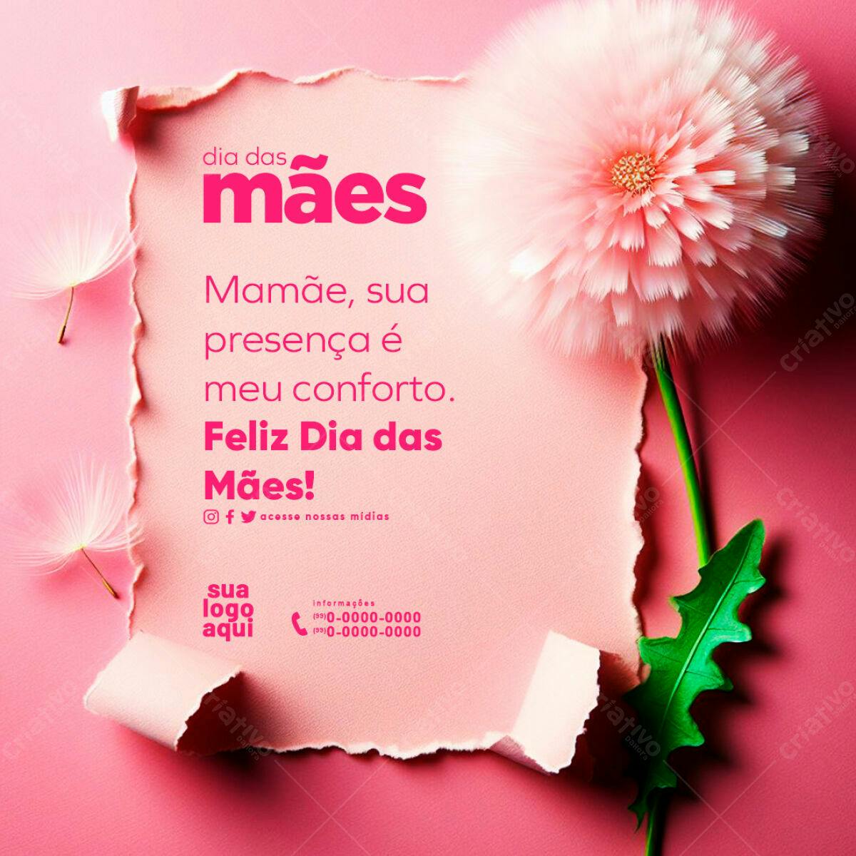 Postagem Dia das Mães PSD Editável