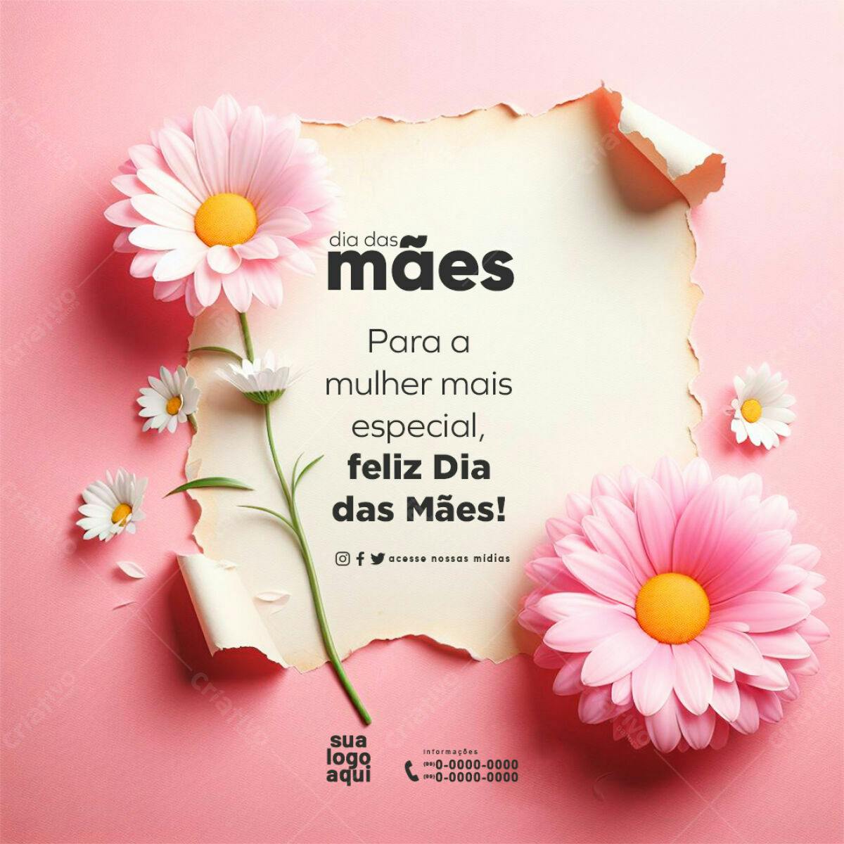 Postagem Dia das Mães PSD Editável