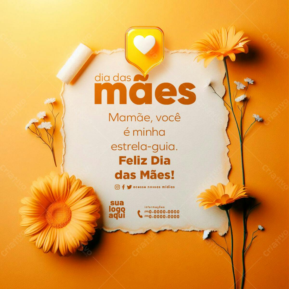 Postagem Dia das Mães PSD Editável
