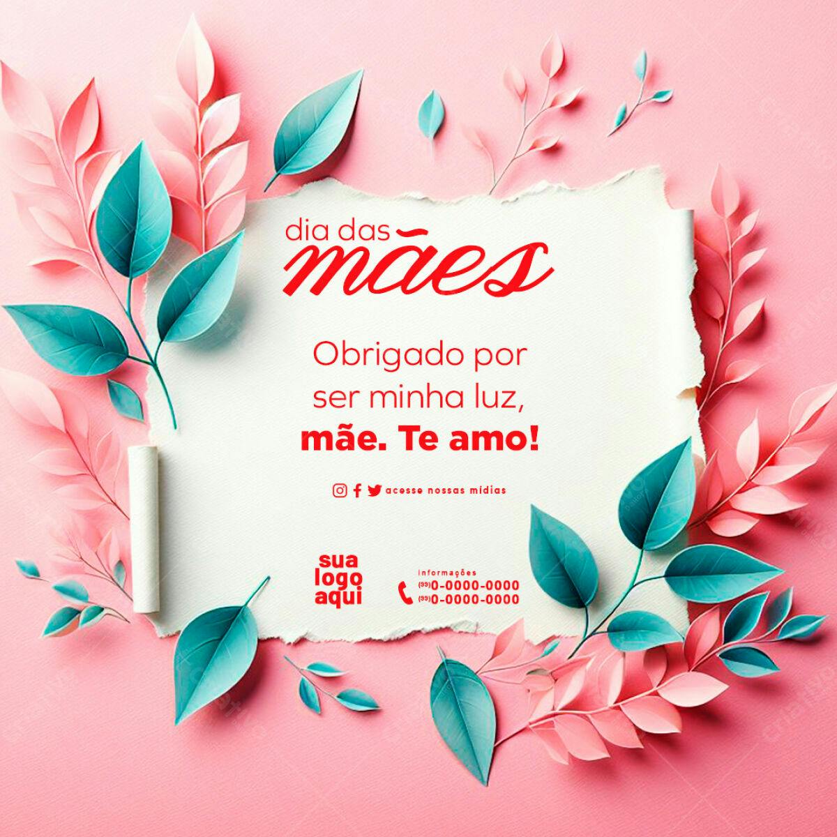Postagem Dia das Mães PSD Editável