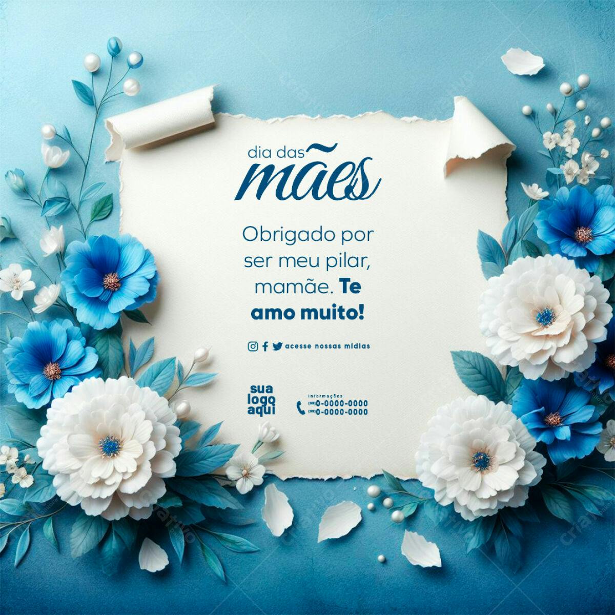 Postagem Dia das Mães PSD Editável