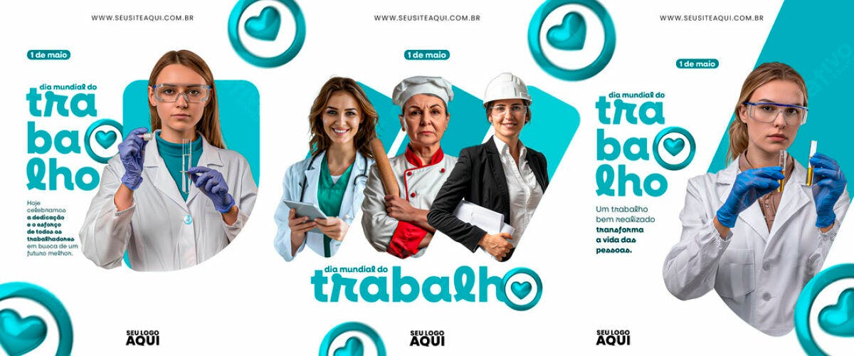 Banner Dia do Trabalho PSD Editável
