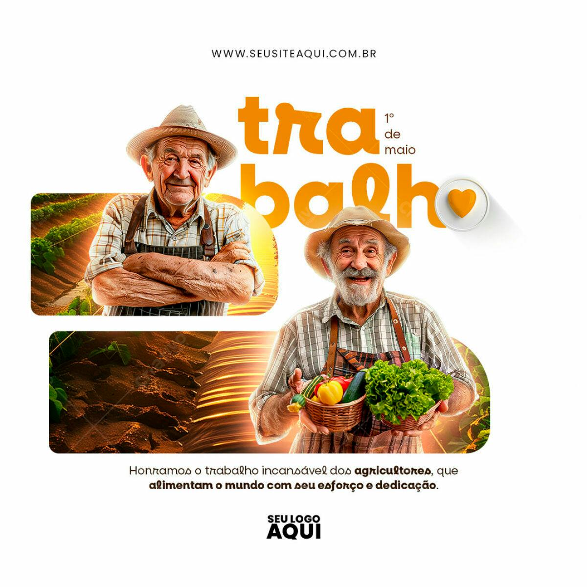 Postagem Dia do Trabalho PSD Editável