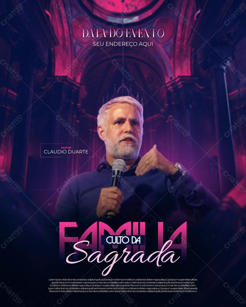 Flyer Culto Da Familia Sagrada Feed