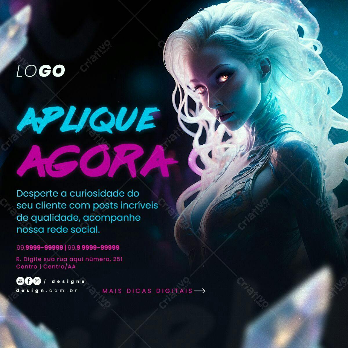 Post para Redes Sociais PSD Editável
