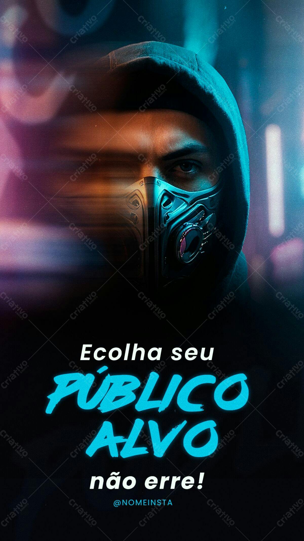 Story para Instagram Marketing Digital PSD Editável