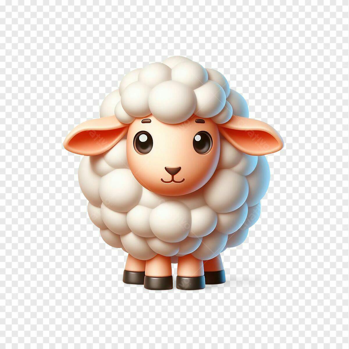 Imagem de Carneirinho 3D PSD Editável