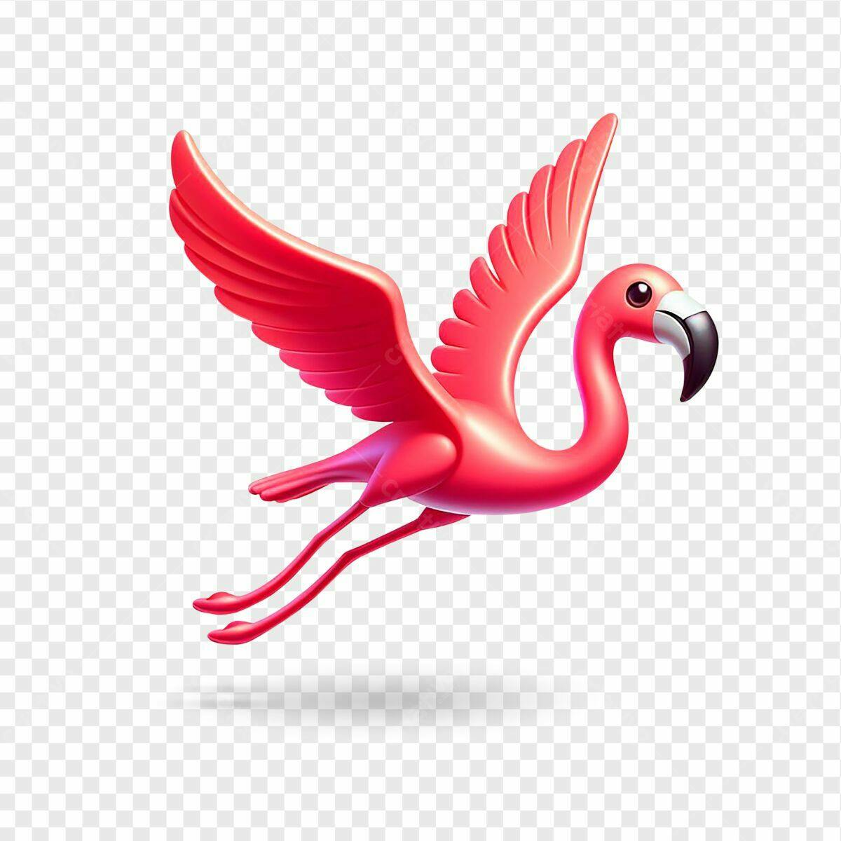 Ilustração Flamingo Rosa PSD Editável