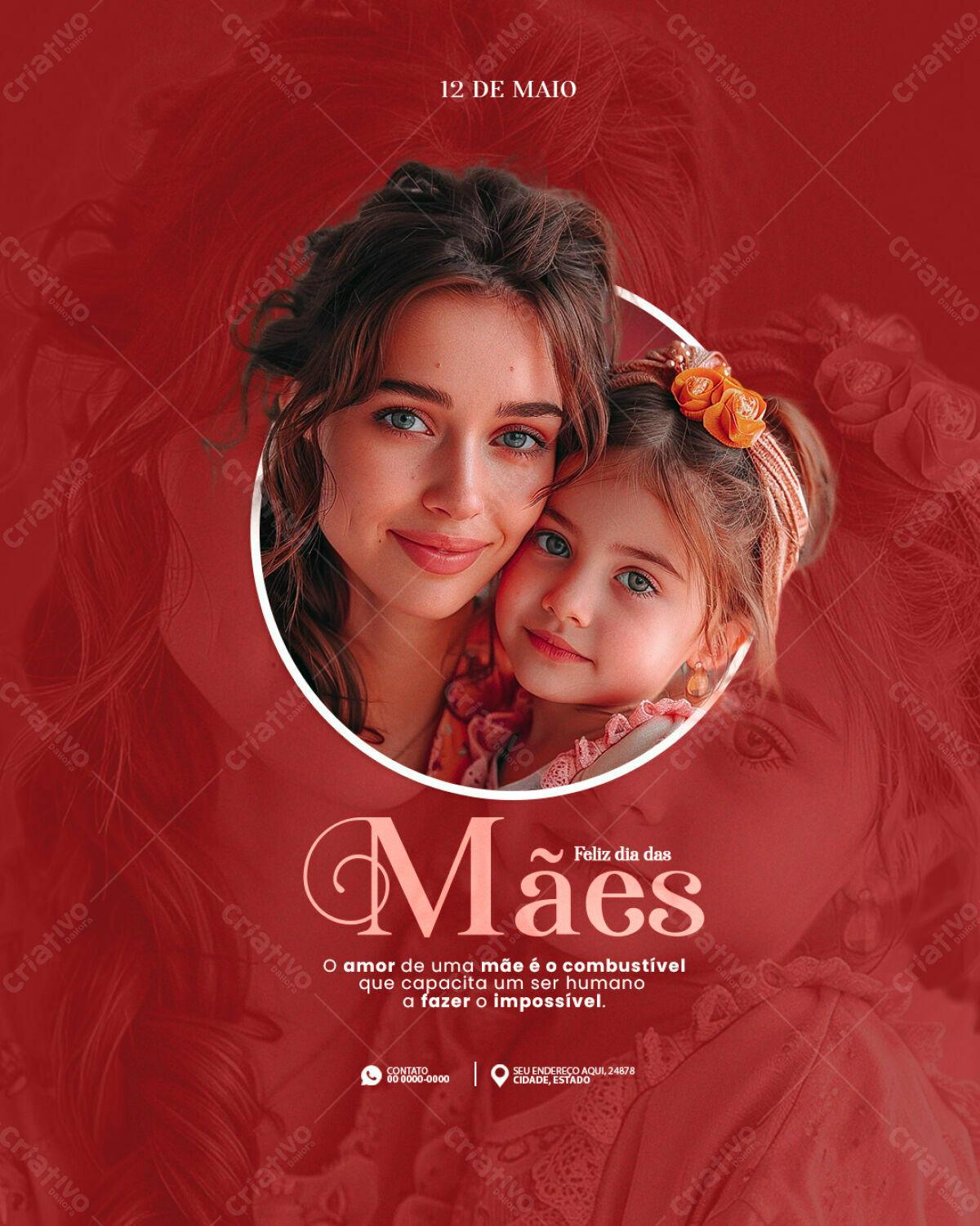 Flyer Dia das Mães PSD Editável