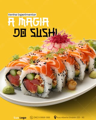 Magia do sushi feed