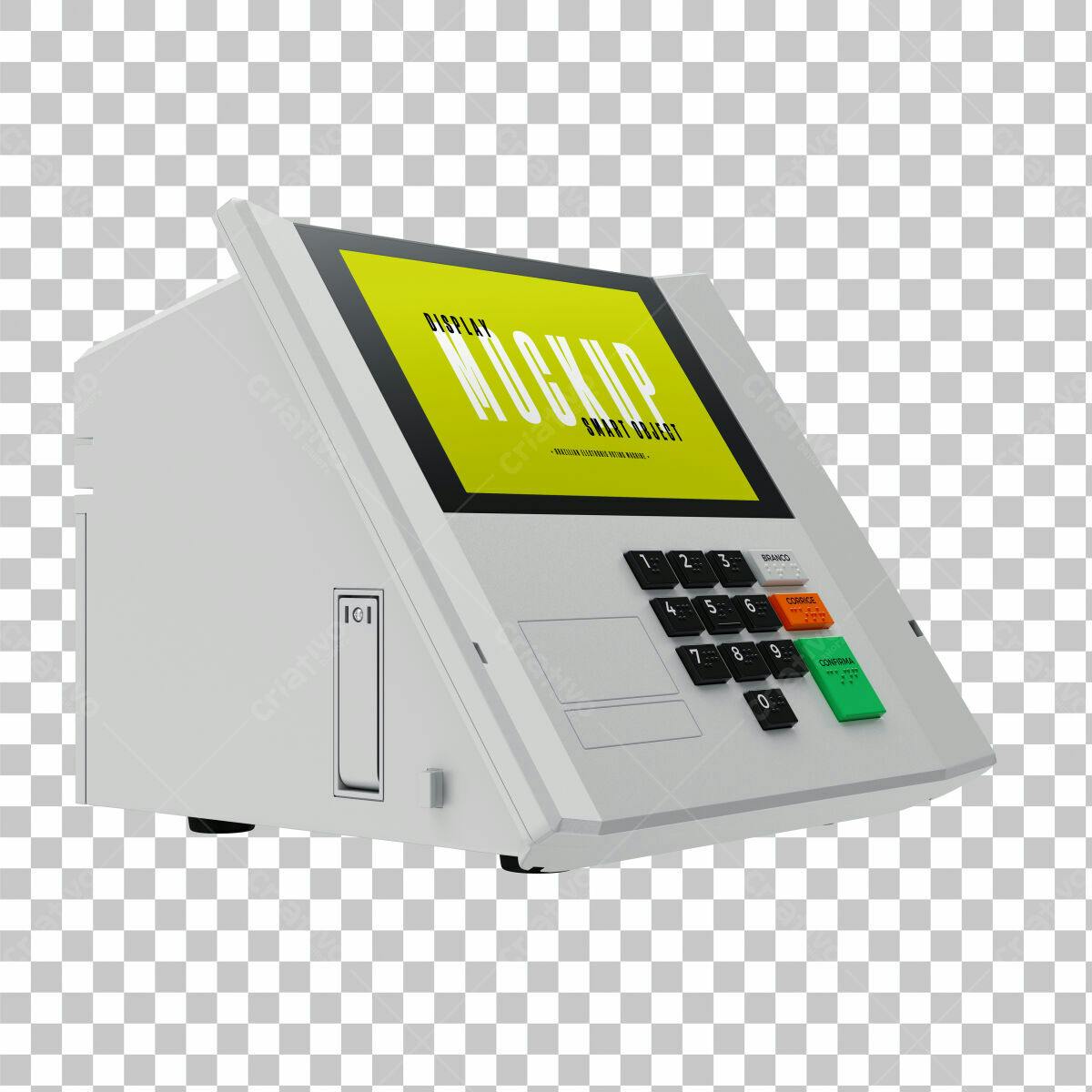 Mockup de Máquina de Pagamento PSD Editável