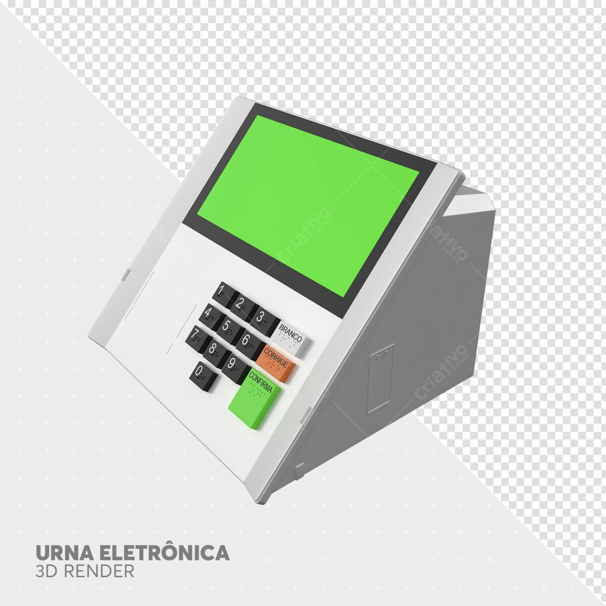 Maquete Urna Eletrônica PSD Editável