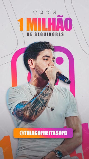 Milhão de seguidores instagram story