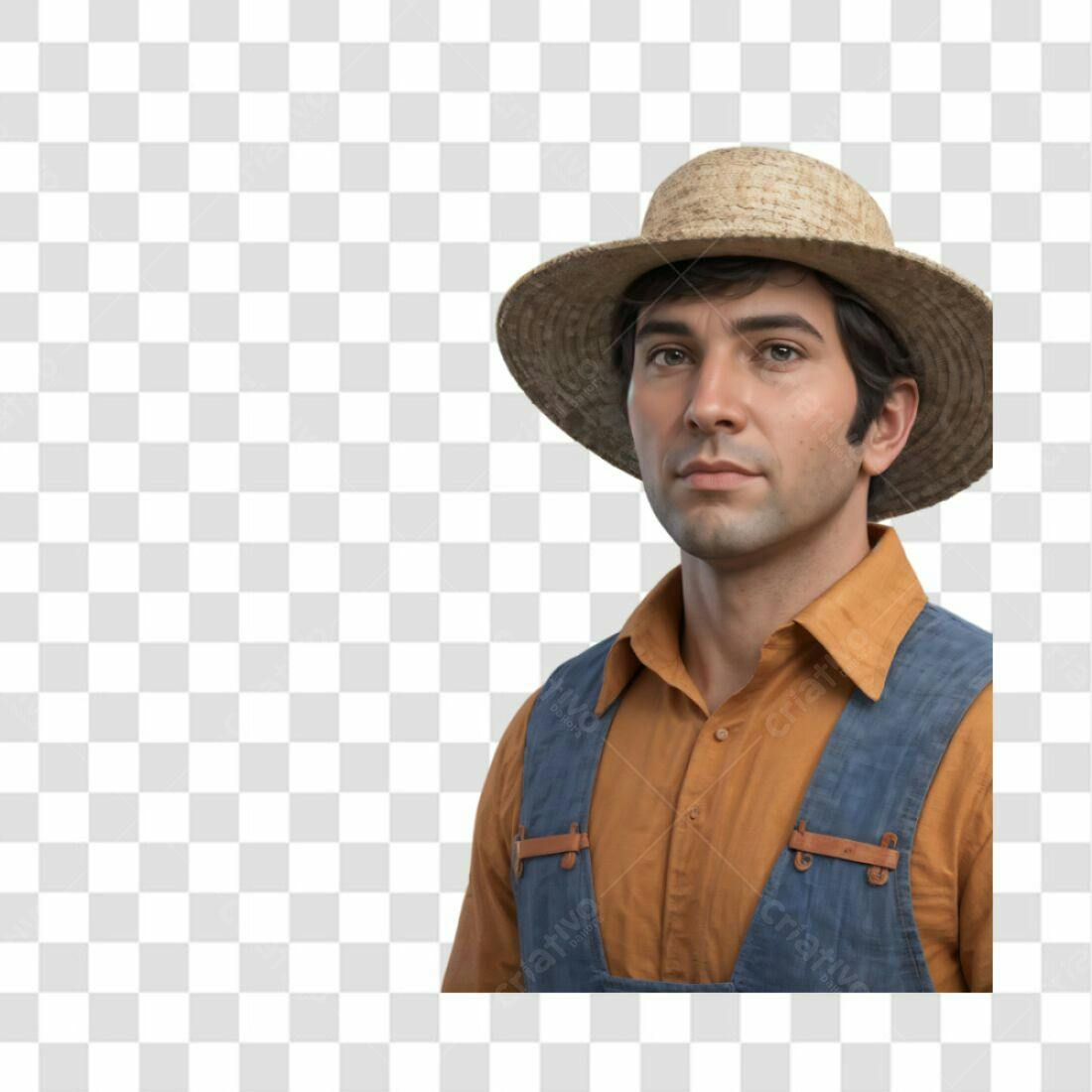 Icone Agricultor PNG com fundo transparente