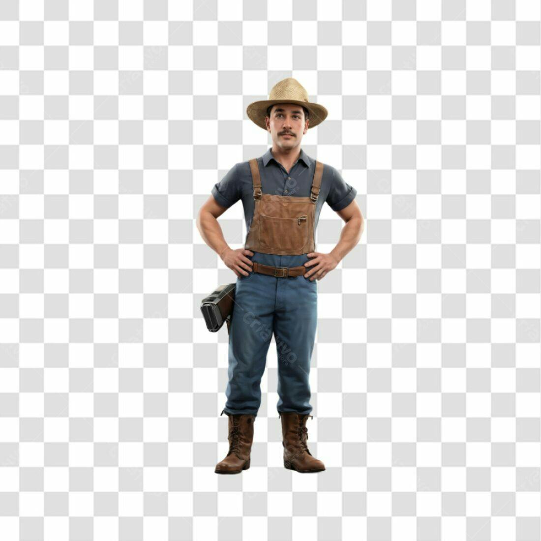 Icone Agricultor PNG com fundo transparente