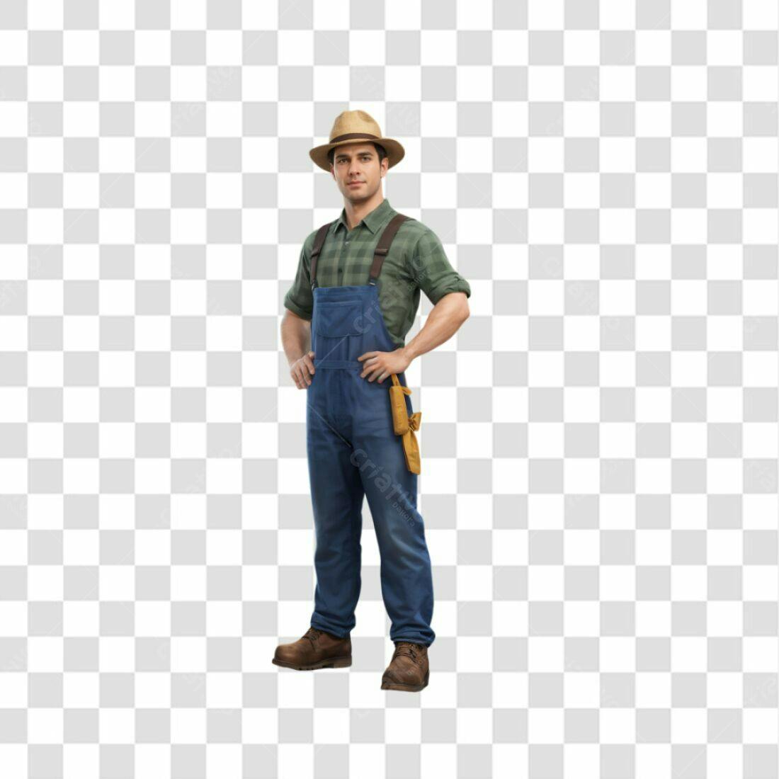 Icone Agricultor PNG com fundo transparente