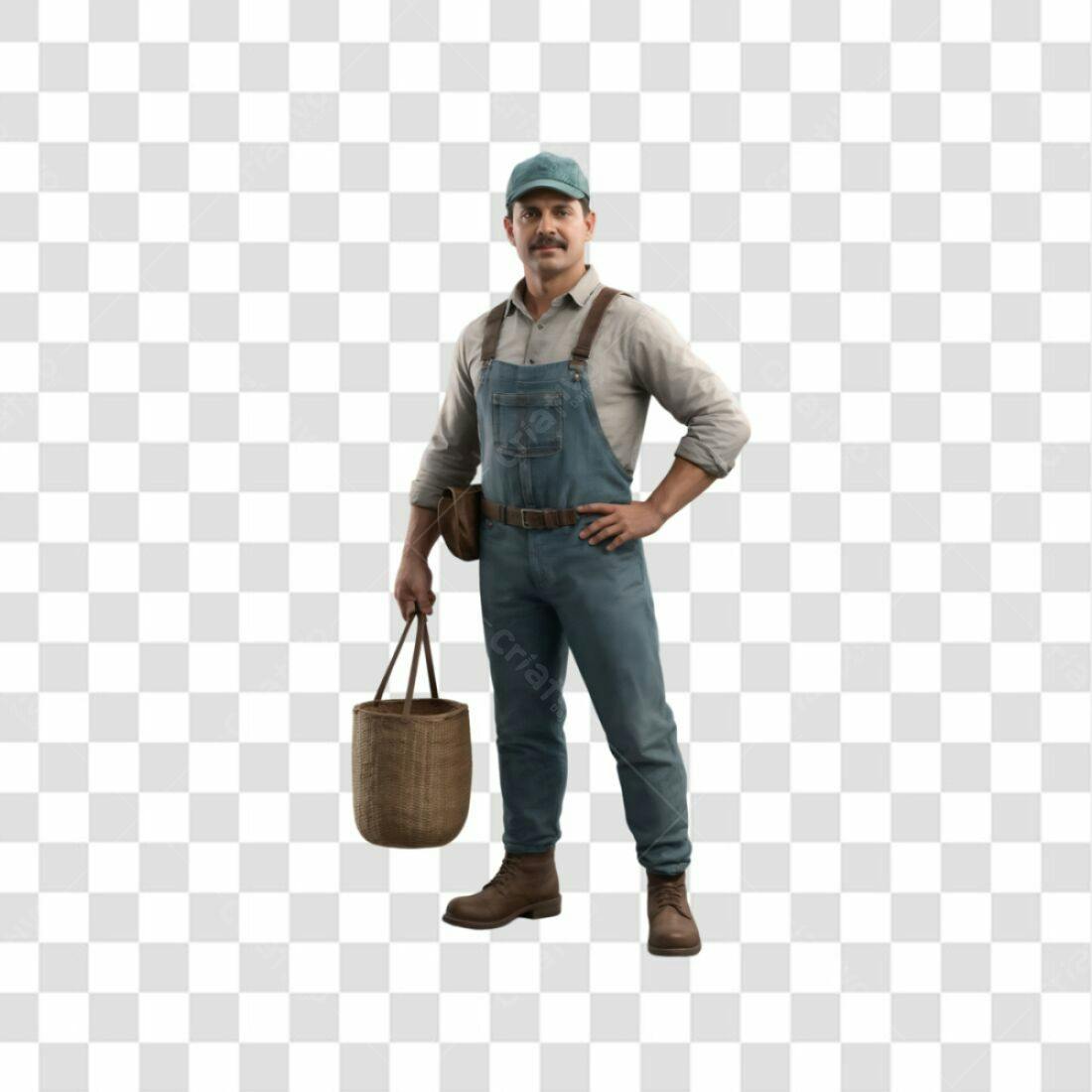 Icone Agricultor PNG com fundo transparente