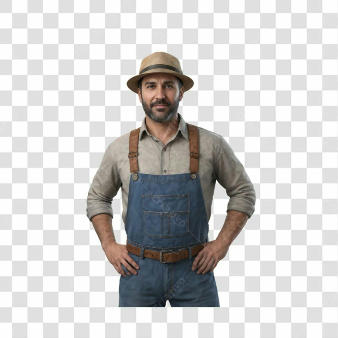 Imagem Agricultor PNG com fundo transparente