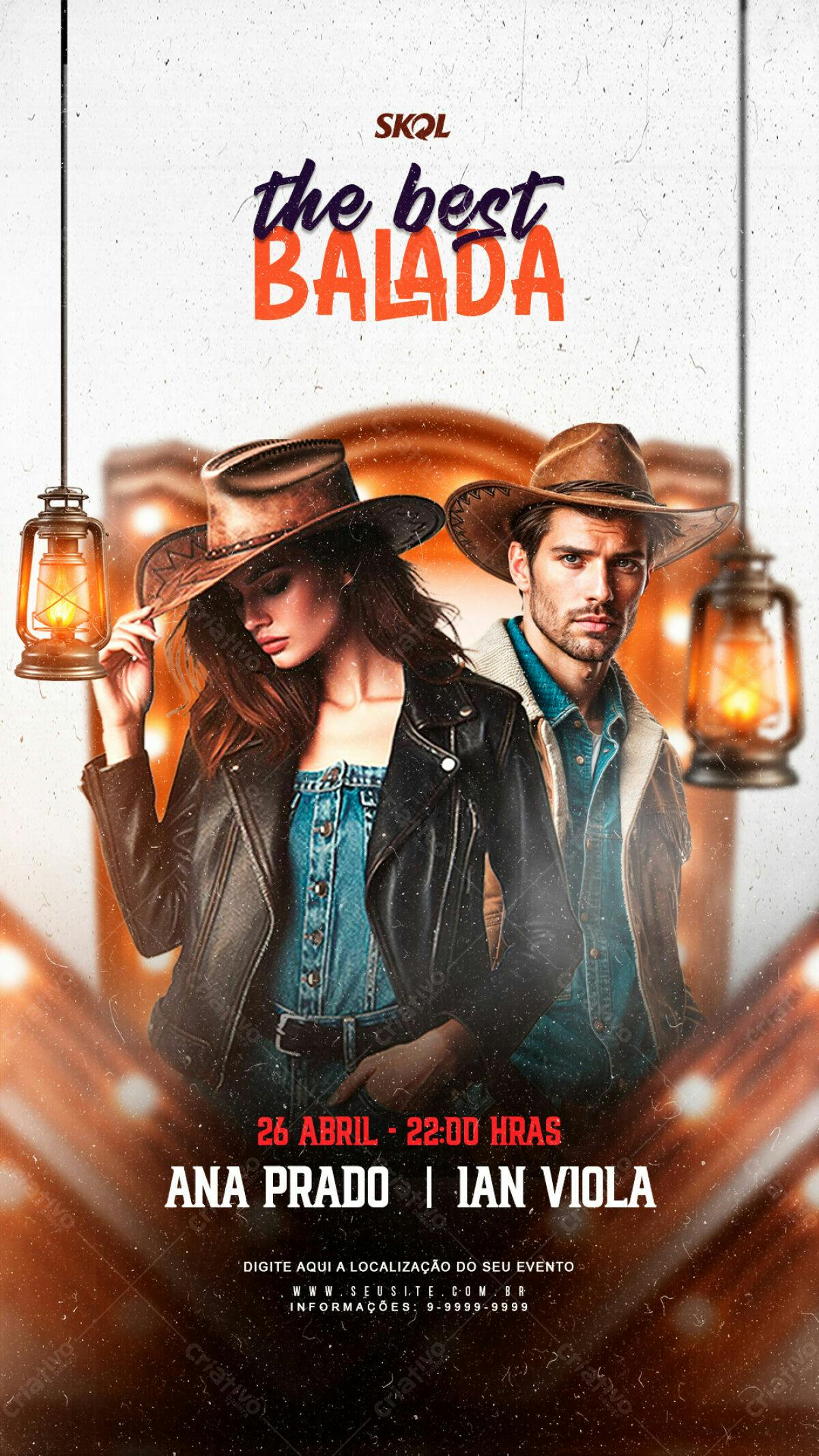 Flyer Festa Country PSD Editável