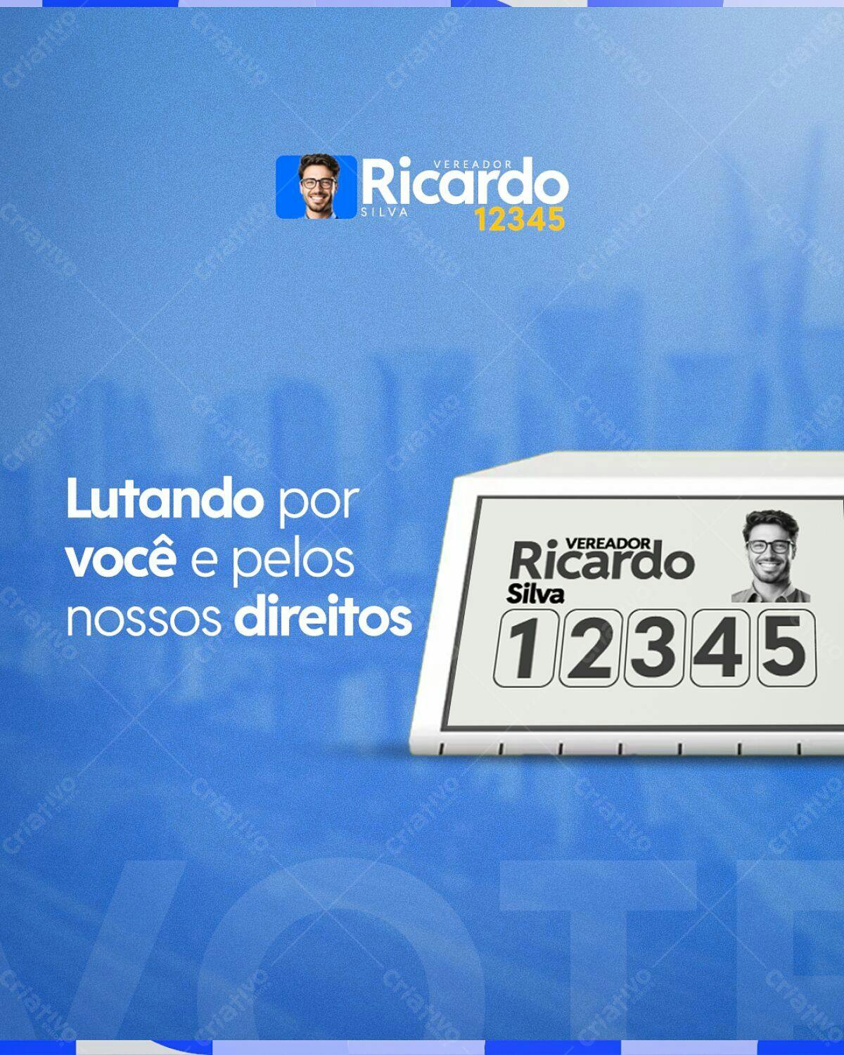 Post para Campanha Política PSD Editável