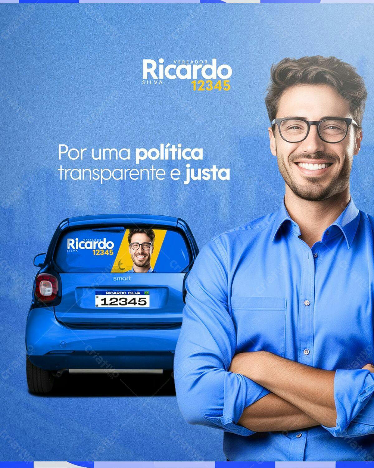 PSD para Campanha Política Eleitoral PSD Editável