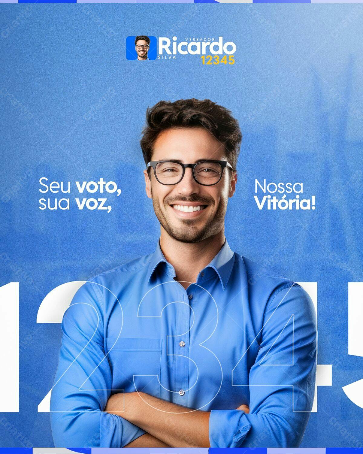 PSD para Campanha Política Eleitoral PSD Editável