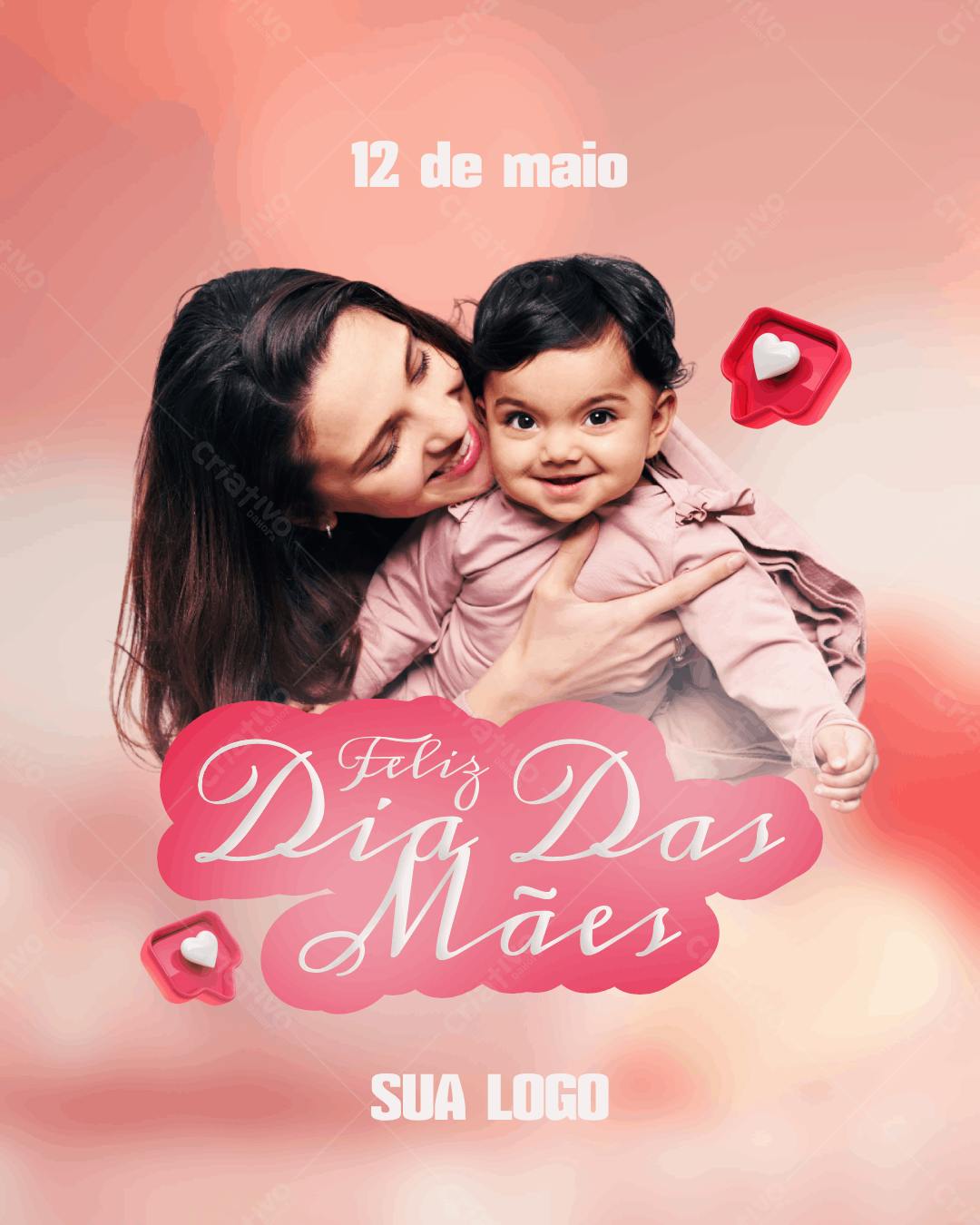 Postagem Dia das Mães PSD Editável
