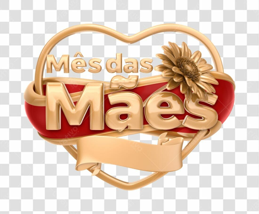 Selo Mês das Mães PNG com fundo transparente