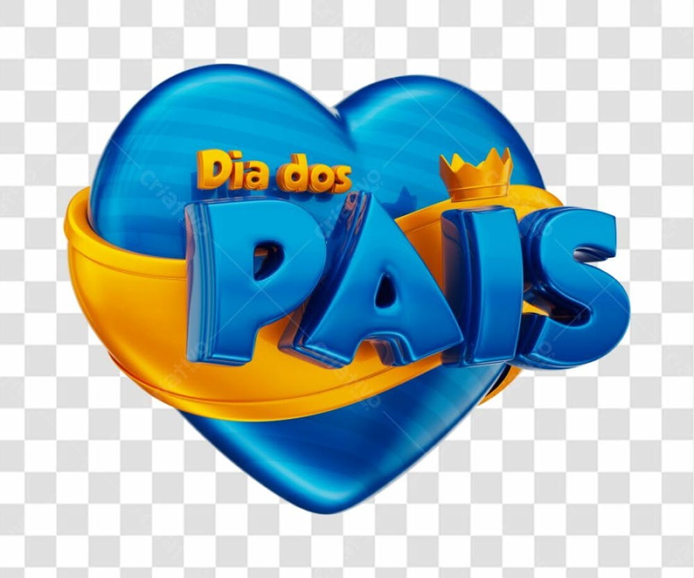 Selo 3D - Dia Dos Pais-