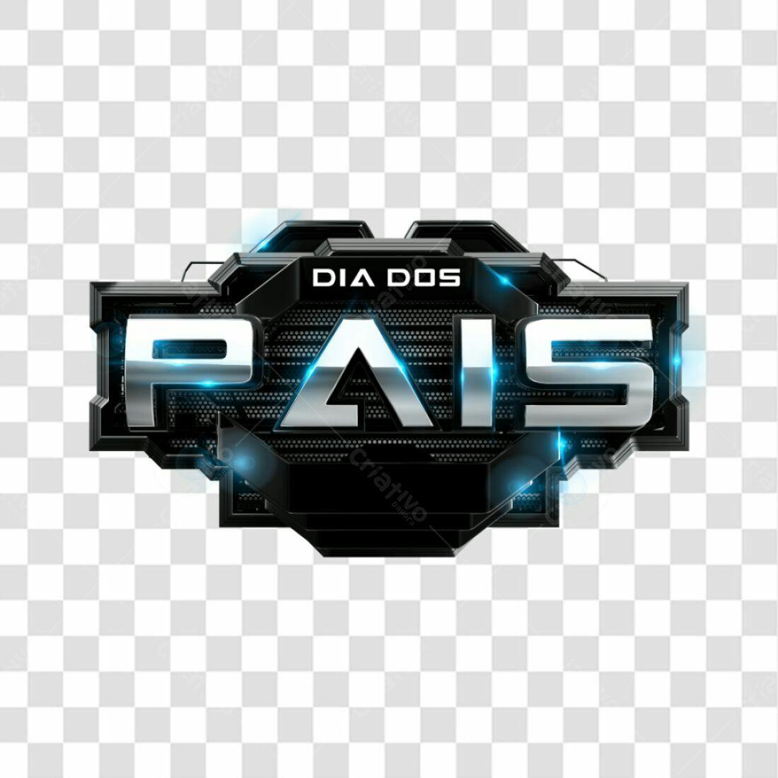 Selo Dia dos Pais PNG com fundo transparente