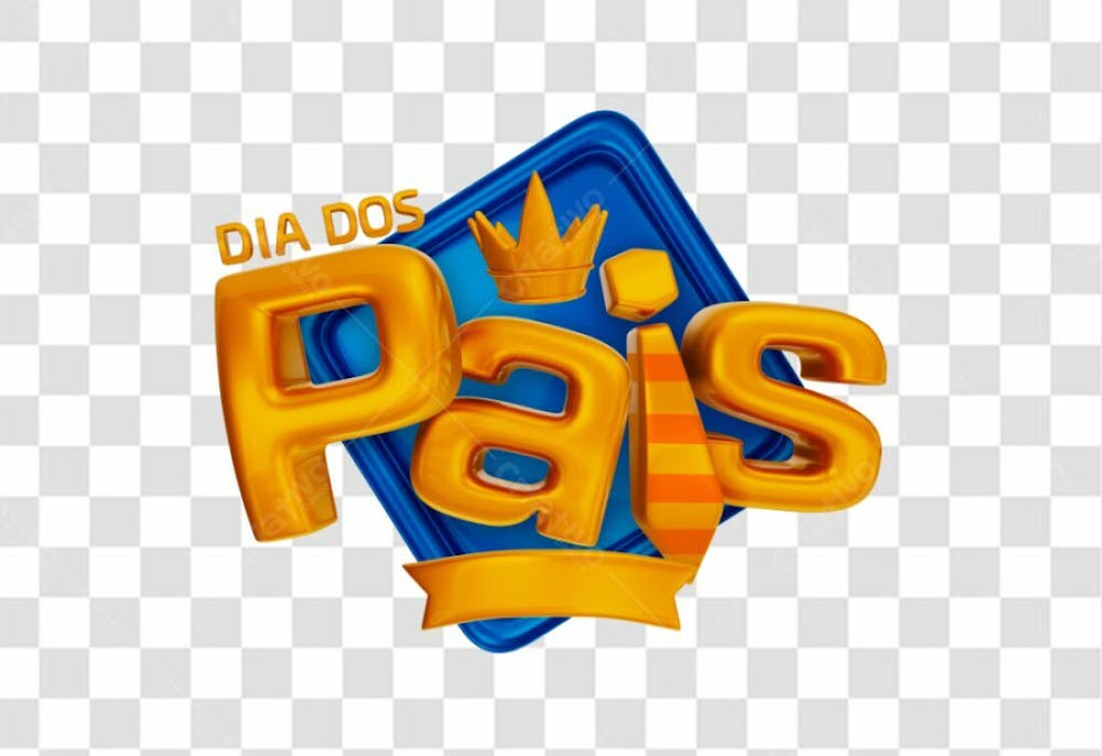 Selo 3D - Dia Dos Pais-