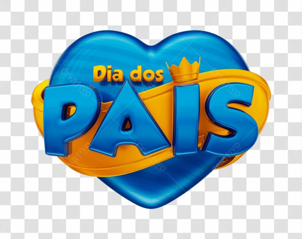 Selo 3D - Dia Dos Pais-