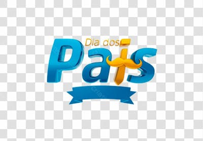 Selo 3D - Dia Dos Pais-