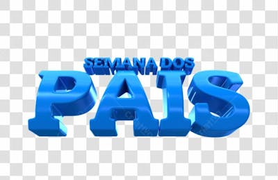 Selo 3D - Dia Dos Pais-