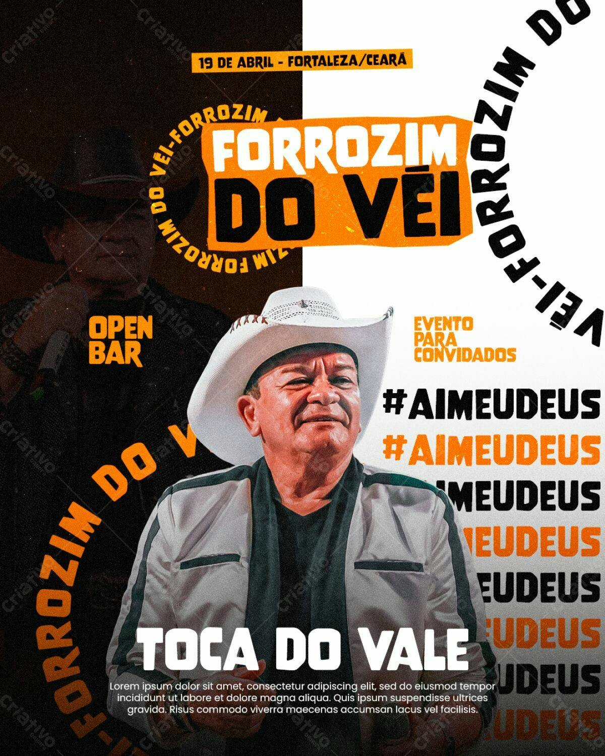 Flyer Forrózim do Vei PSD Editável