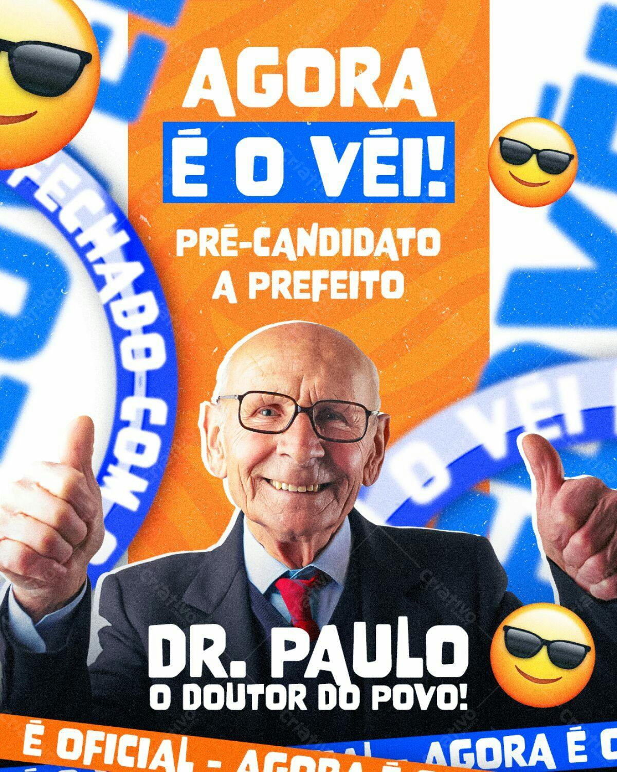 Flyer de Campanha Política PSD Editável