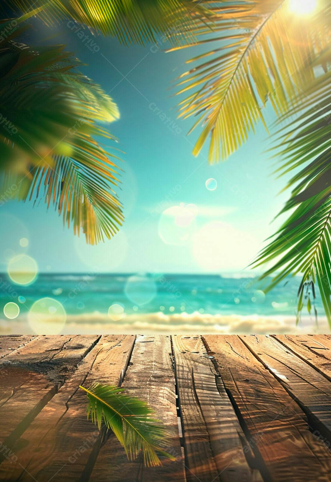Paisagem tropical praia mar verão