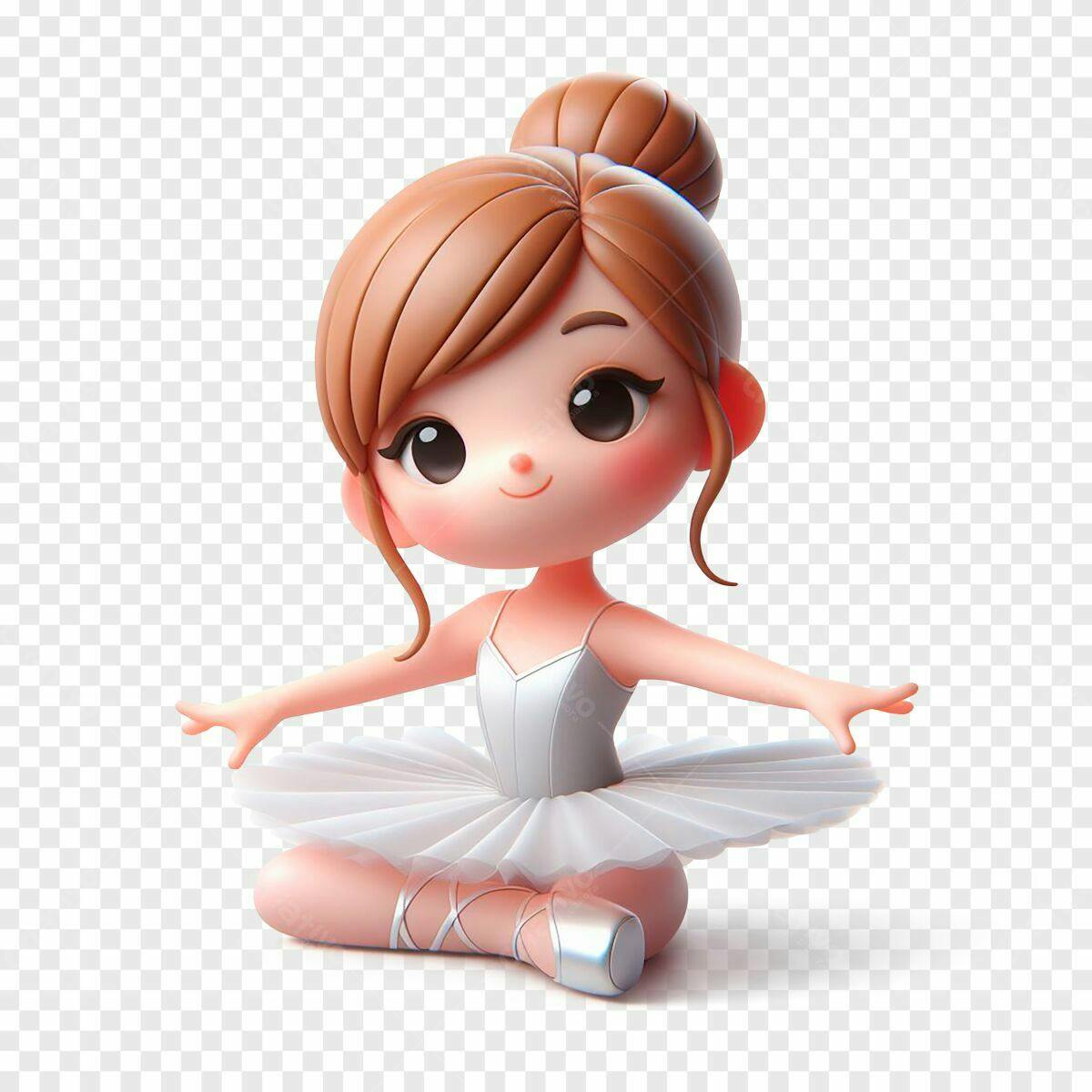 Ilustração Bailarina PSD Editável
