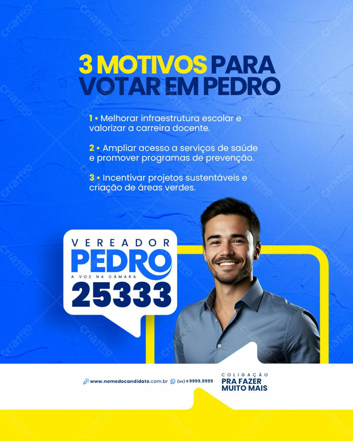 Postagem para Campanha Política PSD Editável