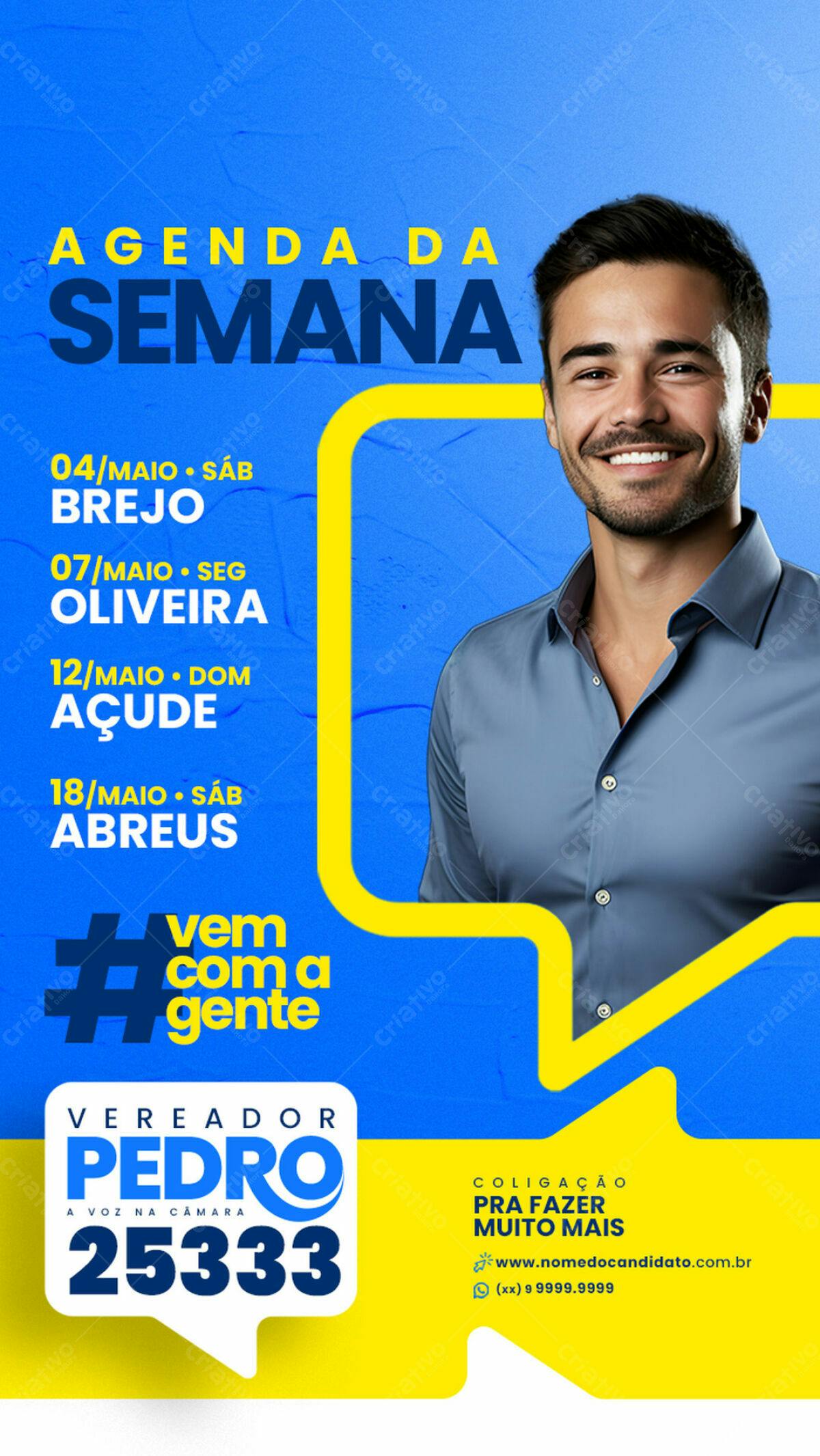Flyer de Campanha Política PSD Editável