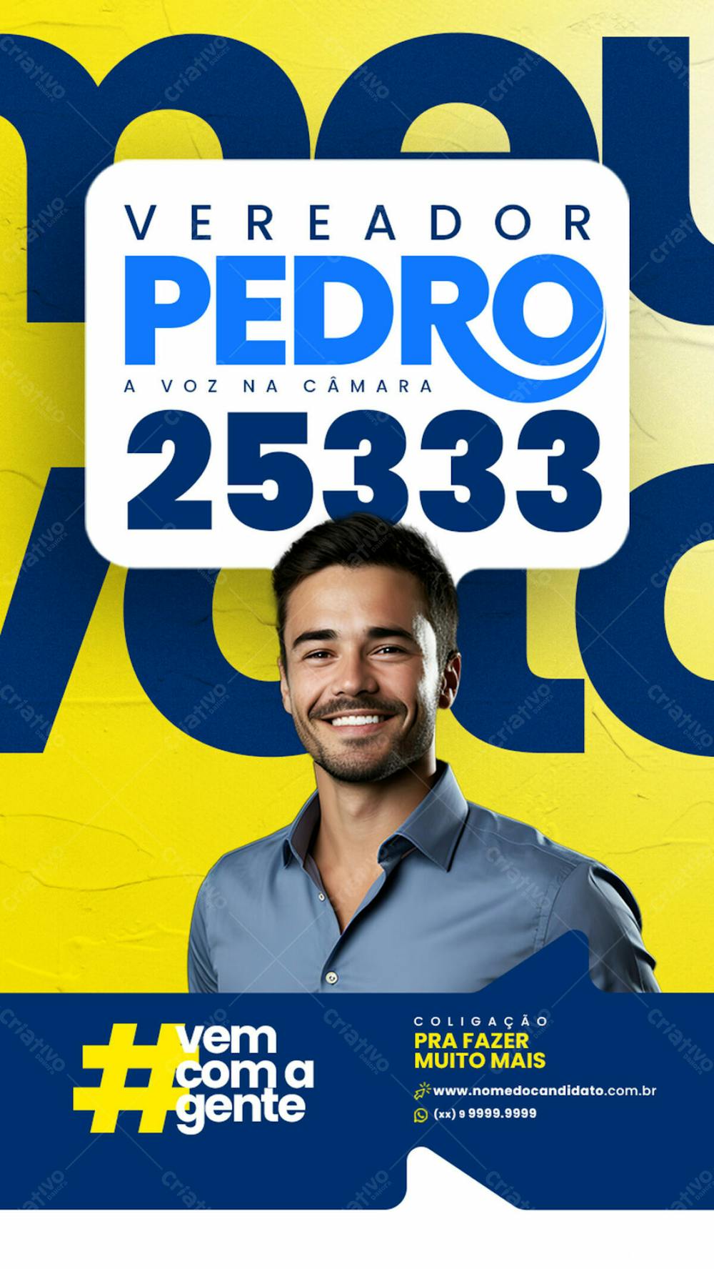 Story Campanha Vereador Meu Voto E Do Pedro