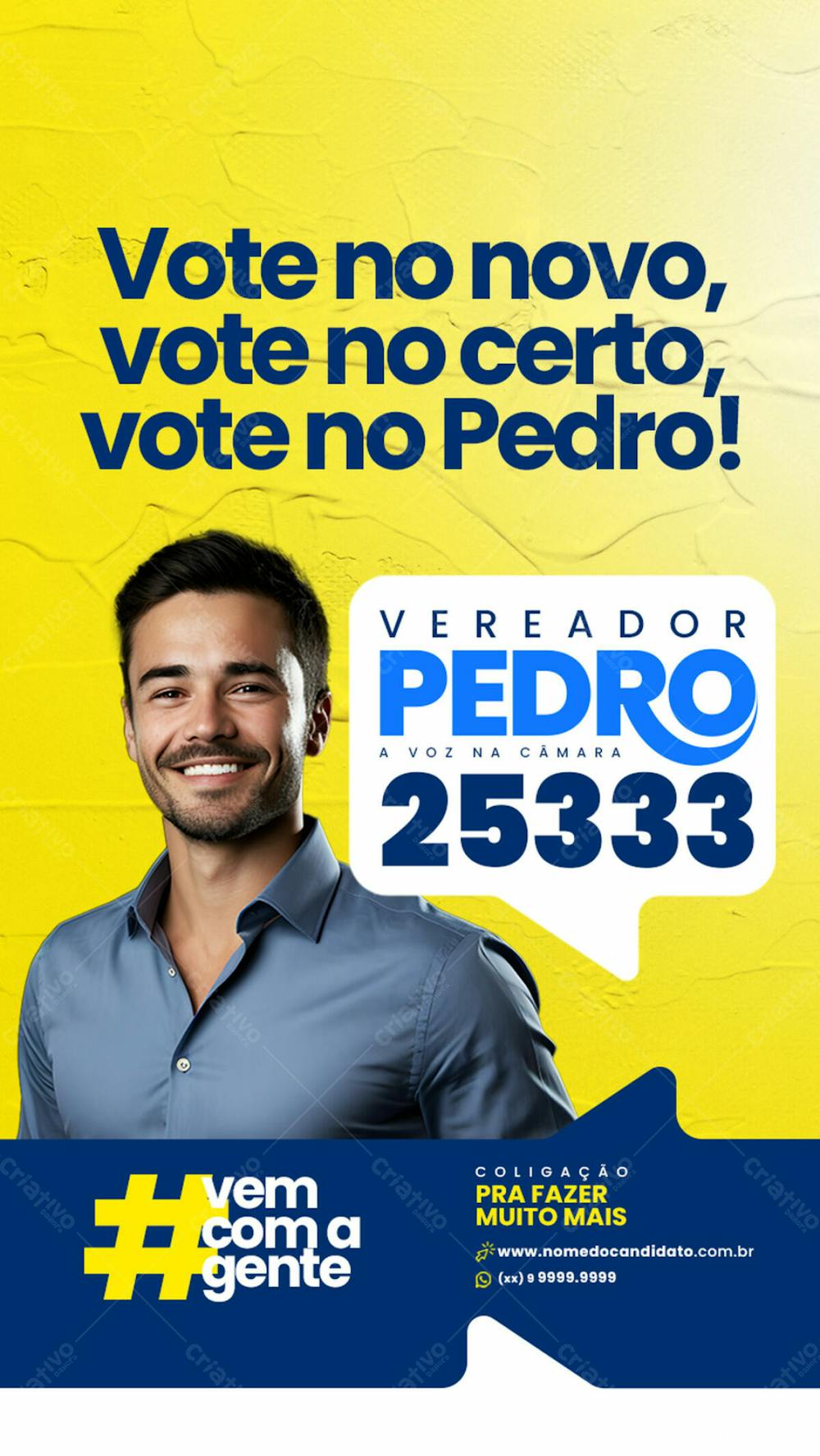 Story Campanha Vereador Vote No Certo