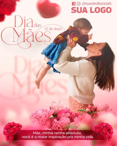 Flyer Dia das Mães PSD Editável