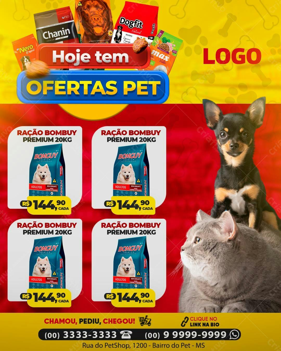 Flyer Ofertas Pet PSD Editável
