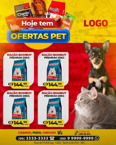 Flyer Ofertas Pet PSD Editável
