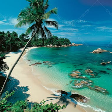 Imagem de fundo praia tropical 2