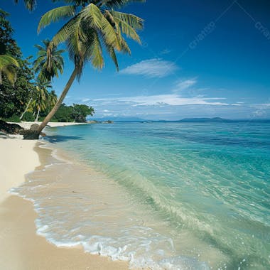 Imagem de fundo praia tropical 3