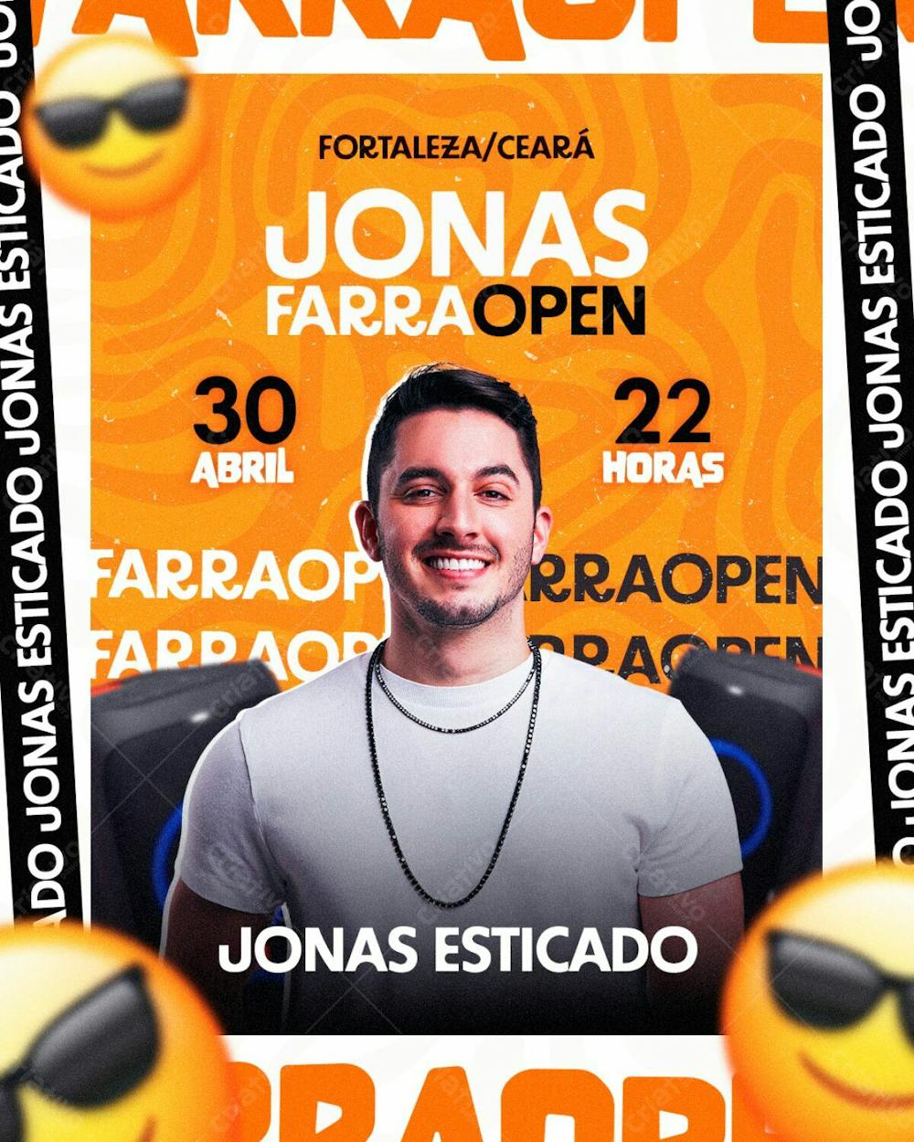 Flyer Evento Jonas Esticado Farraopen