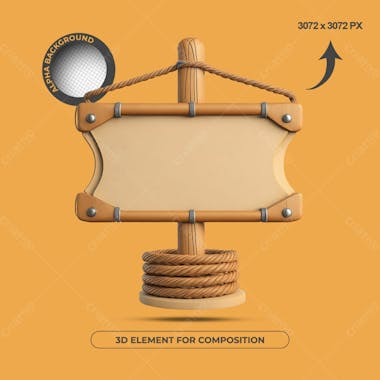 Elemento 3d para composição