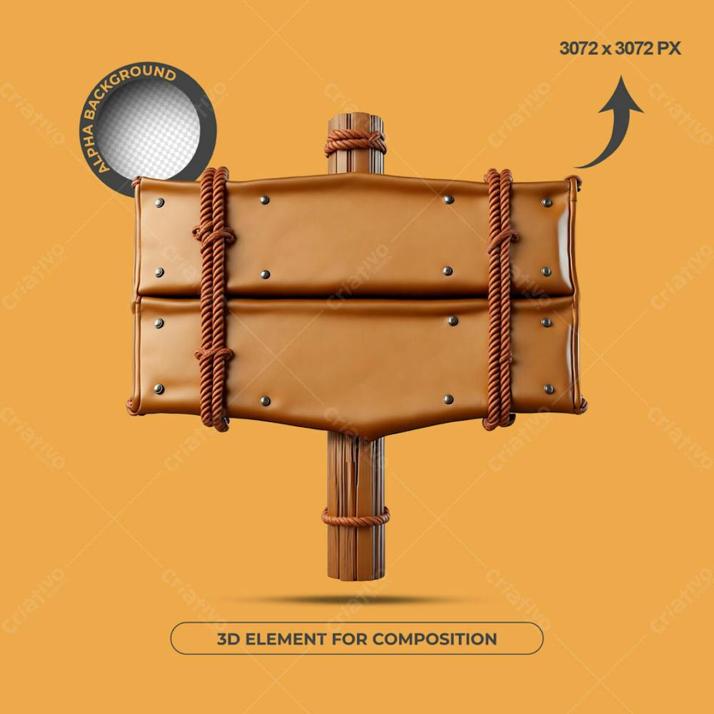 ELEMENTO 3D PARA COMPOSIÇÃO